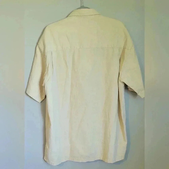 GANT Linen Blend Classic Button Down Mens Shirt With Pocket MENS Size Large - Picture 4 of 7